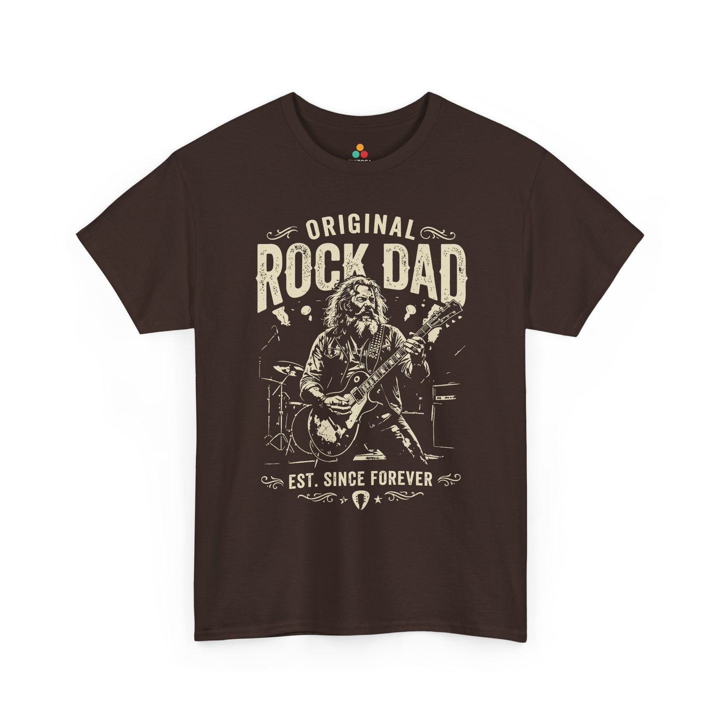 Original Rock Dad Guitar Vintage Unisex T-shirt Music Lover Gift | TEEZOCA 