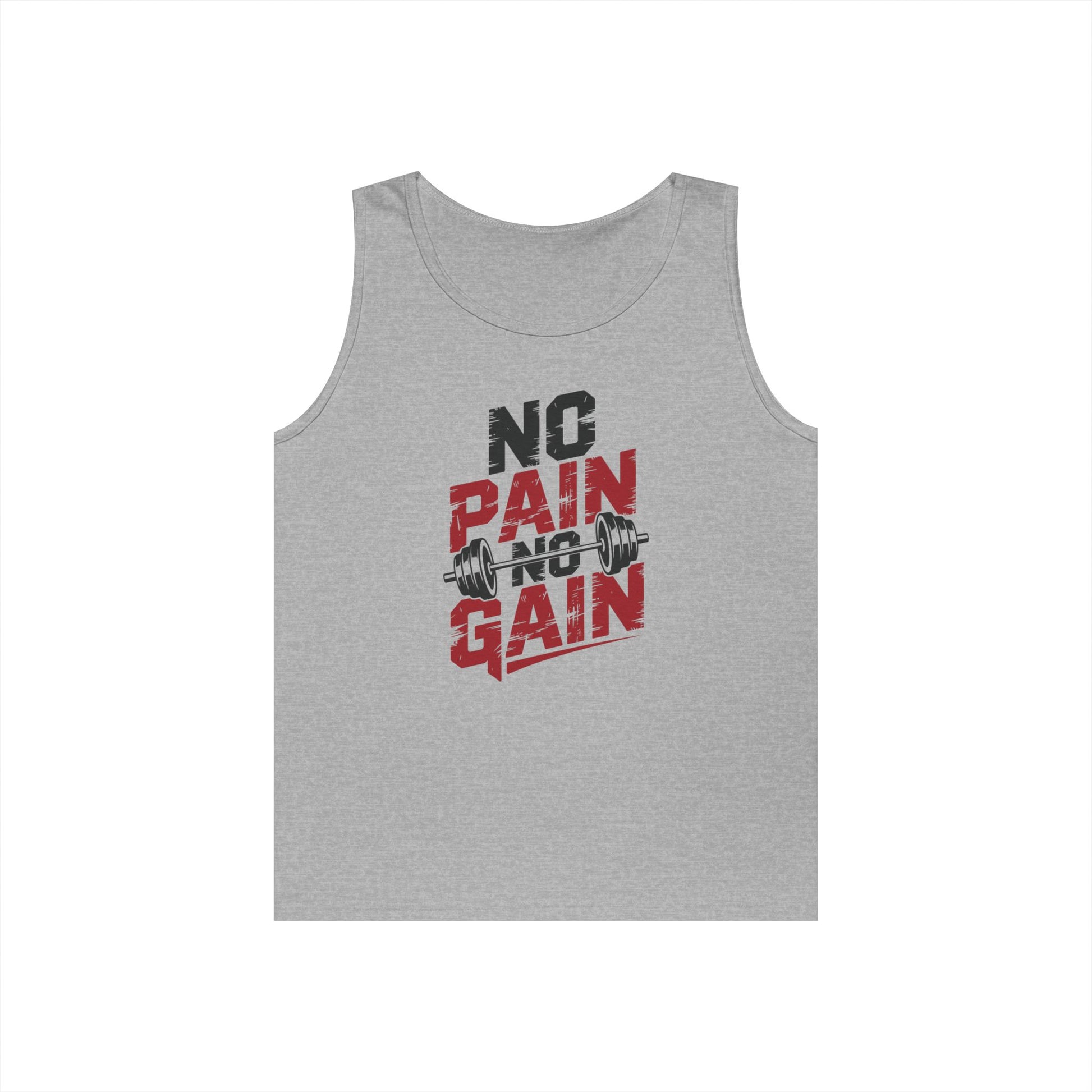 No Pain No Gain Unisex Tank Top for Gym Motivation and Streetwear Style | TEEZOCA 