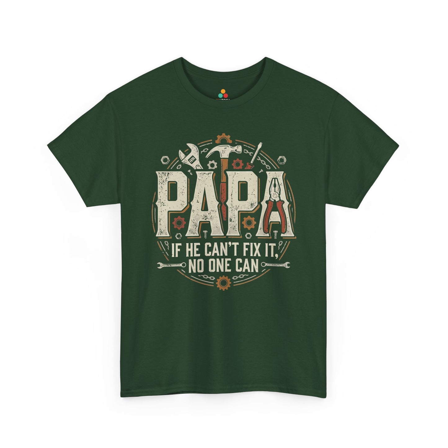 Funny Papa Mechanic If He Can’t Fix It No One Can T-shirt | TEEZOCA 