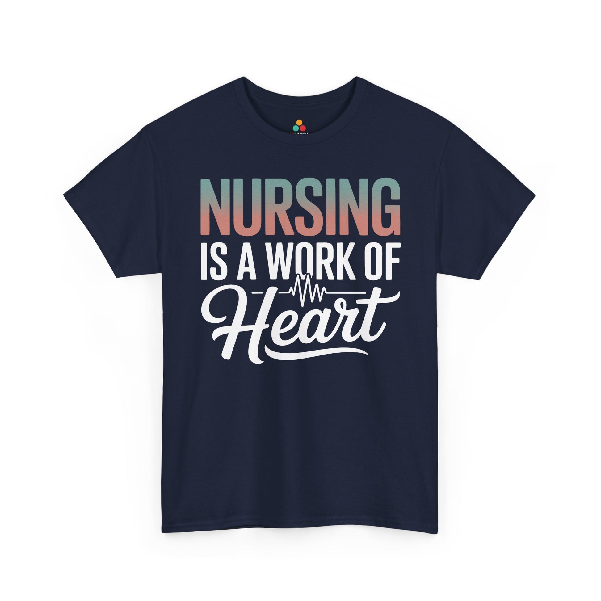 Nursing Is a Work of Heart Unisex T-shirt | TEEZOCA 