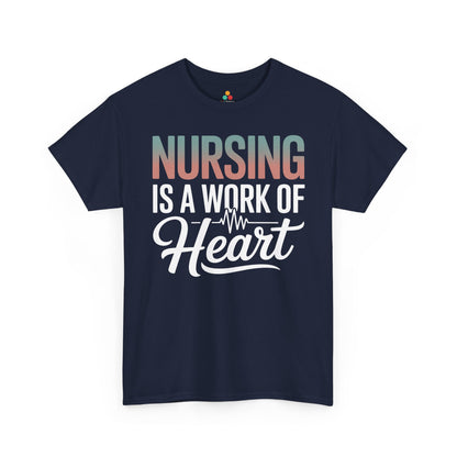 Nursing Is a Work of Heart Unisex T-shirt | TEEZOCA 