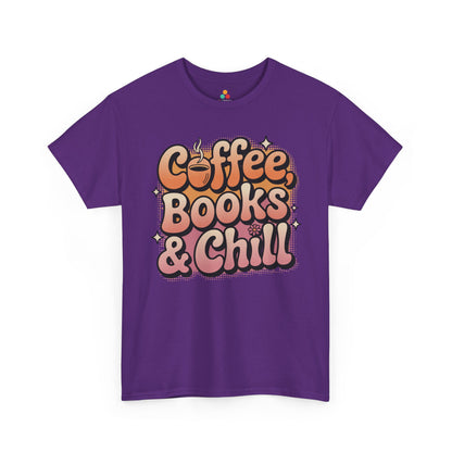 Coffee Books & Chill Retro Aesthetic Unisex T-shirt | TEEZOCA 