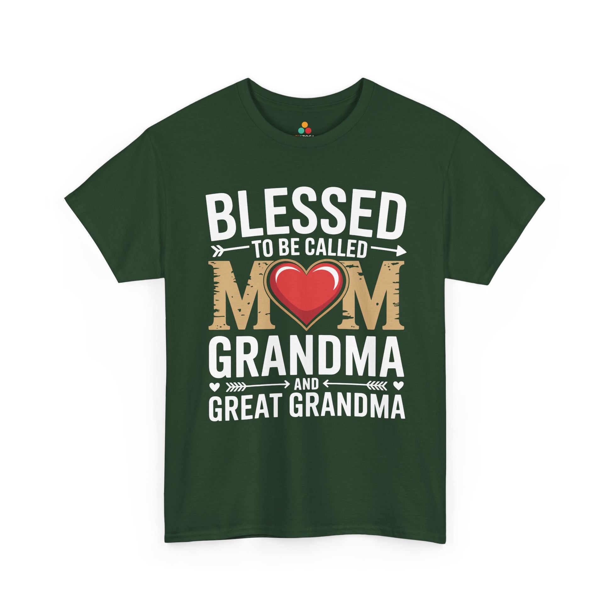 Blessed Mom Grandma Women's T-shirt Mother's Day Gift Grandma Tee | TEEZOCA 