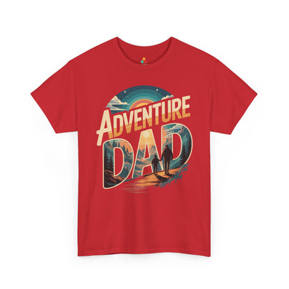 TEEZOCA hiking trail sunset design Unisex T-shirt Adventure Dad Hiking Sunset Graphic Unisex T-shirt | TEEZOCA 