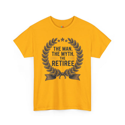 TEEZOCA iconic retirement phrase Unisex T-shirt The Man The Myth The Retiree Bold Statement Unisex T-shirt | TEEZOCA 