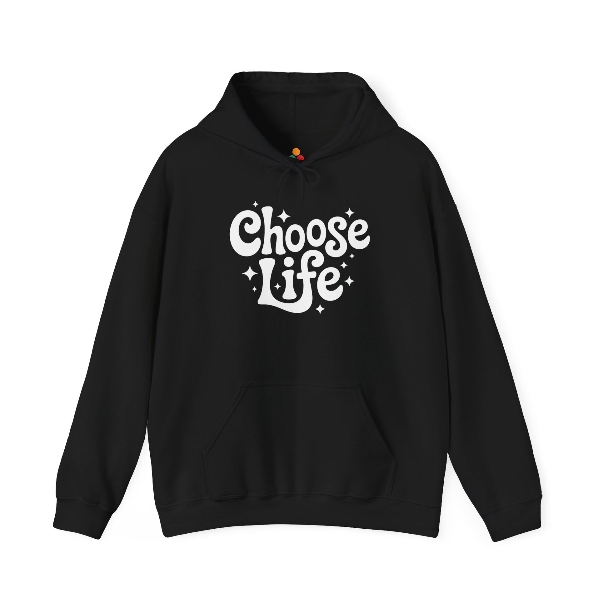 TEEZOCA inspirational choose life lettering Unisex Heavy Blend Hoodie casual wear