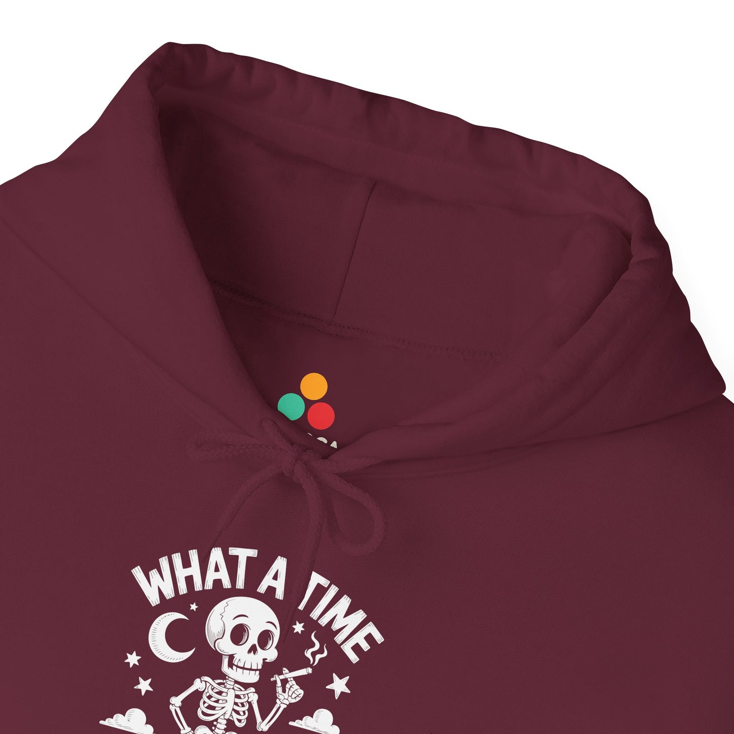 What A Time To Be Alive Skeleton Unisex Heavy Blend Hoodie | TEEZOCA 