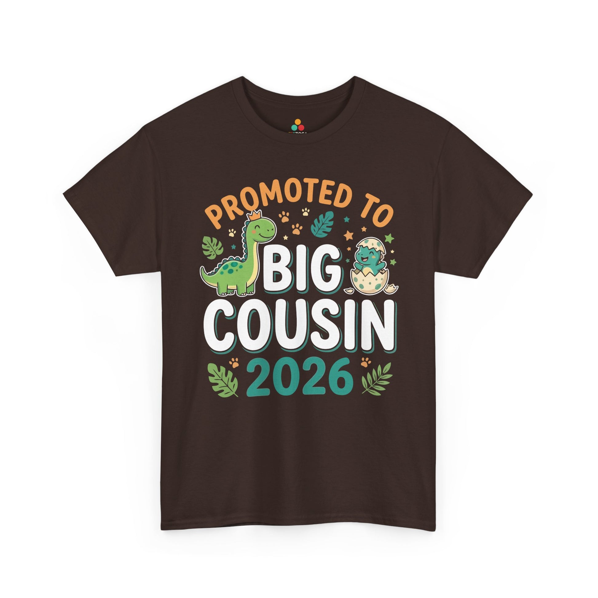Promoted to Big Cousin 2026 Funny Family Announcement Unisex T-shirt | TEEZOCA 