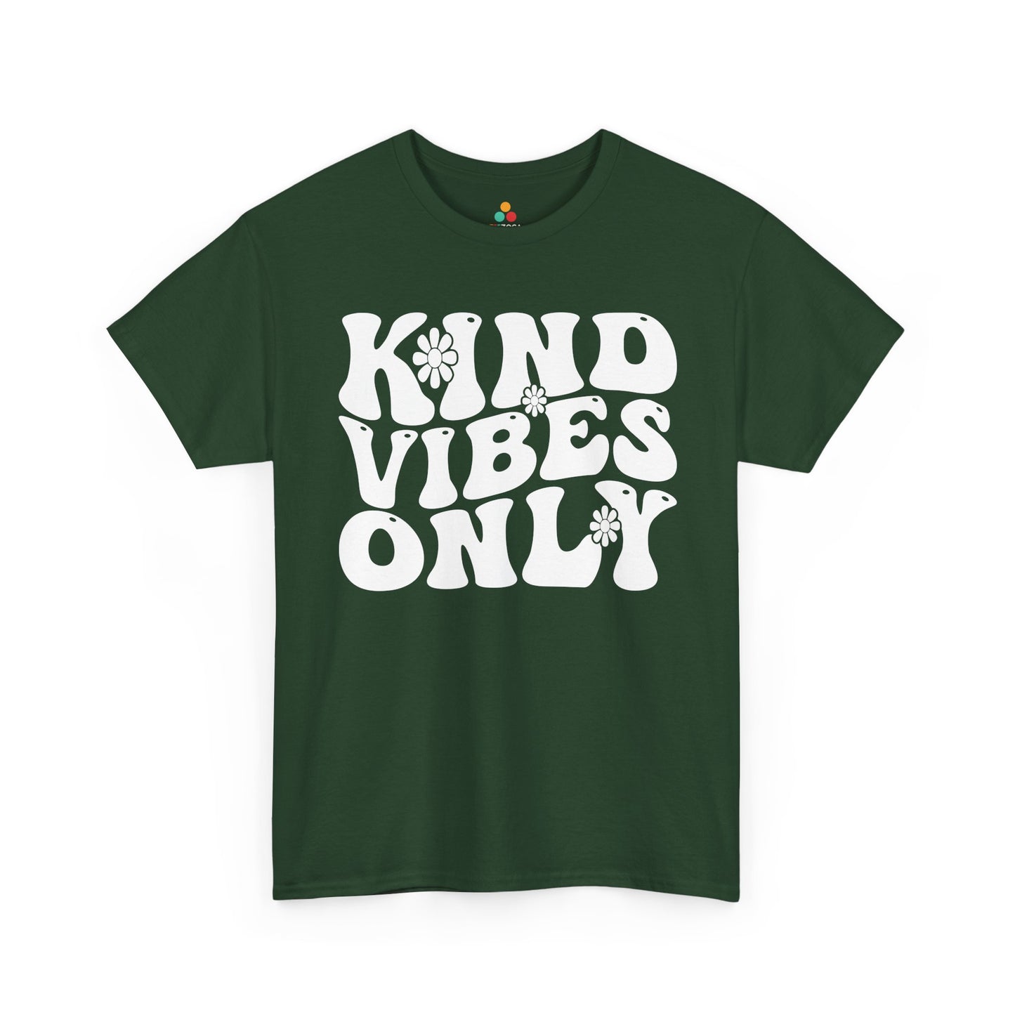 TEEZOCA kind vibes only Unisex T-shirt unity day playful typography design Kind Vibes Only Unisex T-Shirt | Unity Day Kindness Anti-Bullying Tee | TEEZOCA 