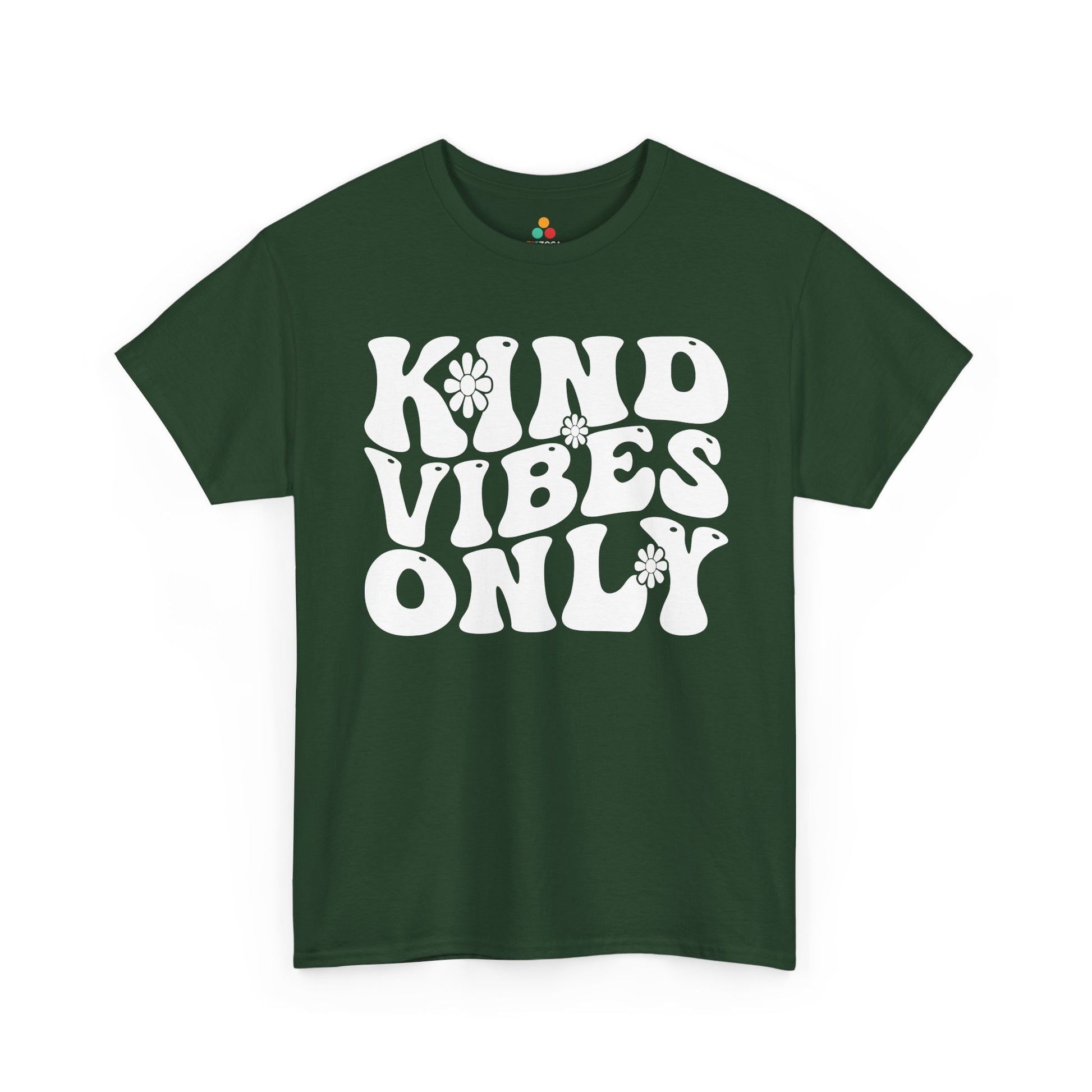 TEEZOCA kind vibes only Unisex T-shirt unity day playful typography design Kind Vibes Only Unisex T-Shirt | Unity Day Kindness Anti-Bullying Tee | TEEZOCA 