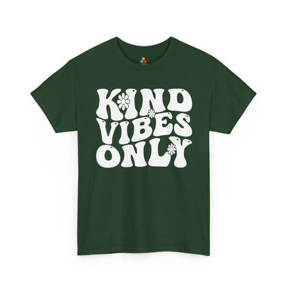 TEEZOCA kind vibes only Unisex T-shirt unity day playful typography design Kind Vibes Only Unisex T-Shirt | Unity Day Kindness Anti-Bullying Tee | TEEZOCA 