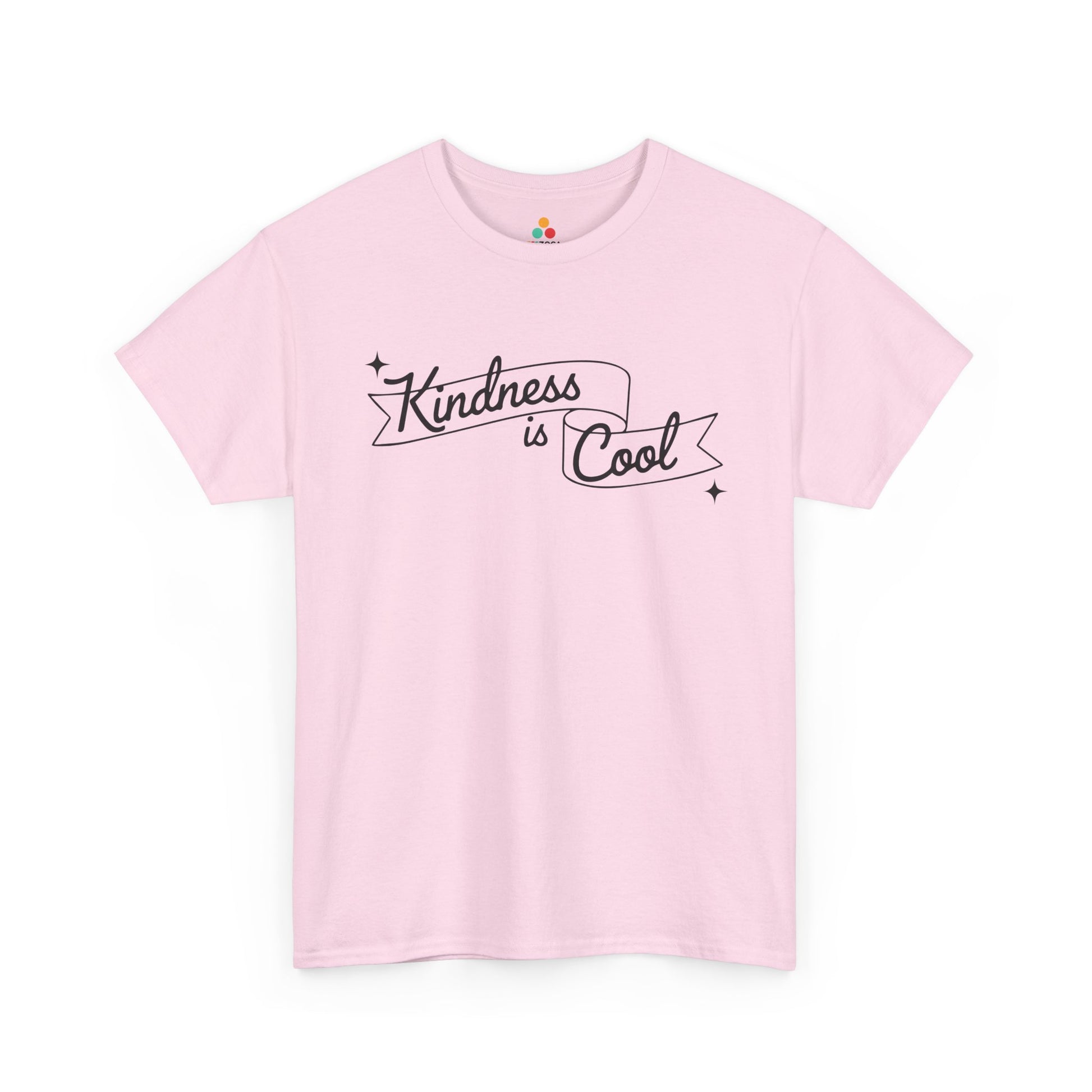 TEEZOCA kindness awareness Unisex T-shirt flowing script typography Kindness Is Cool Unisex T-Shirt | Unity Day Be Kind Positive Message Tee | TEEZOCA 