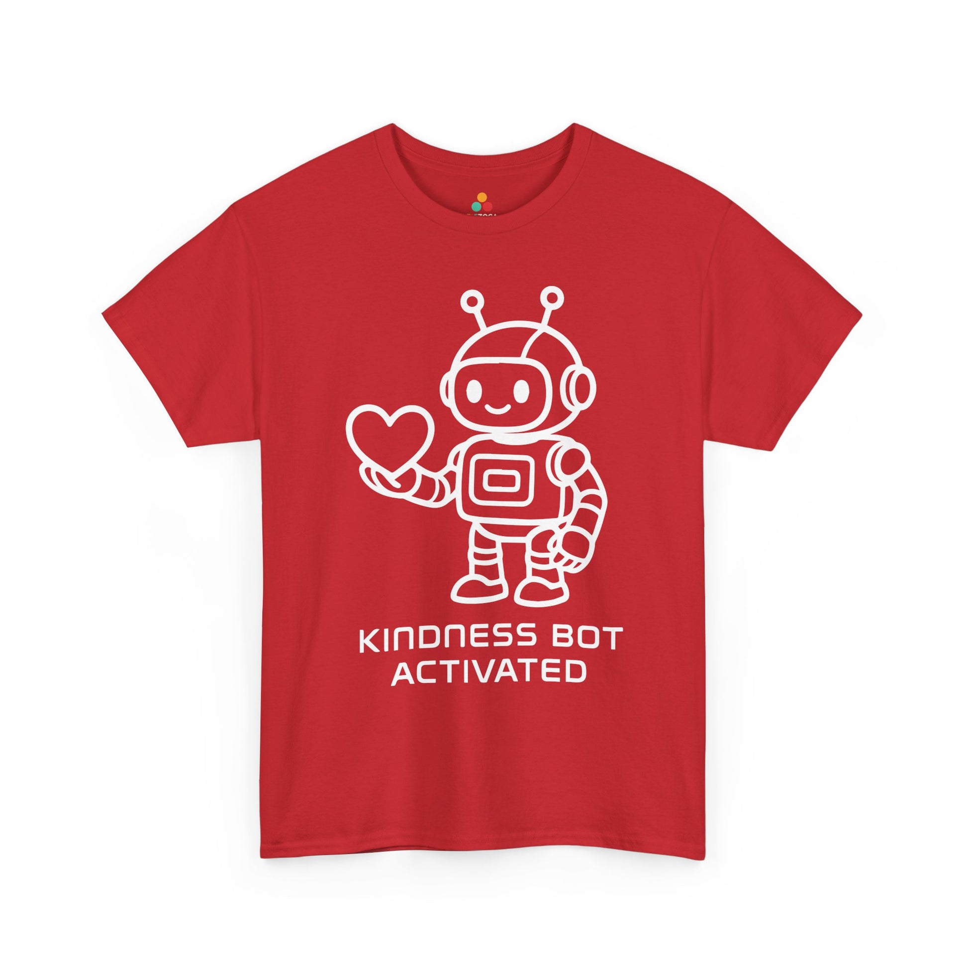 TEEZOCA kindness awareness Unisex T-shirt robot kindness design Kindness Bot Activated Unisex T-Shirt | Unity Day Kindness Message Tee | TEEZOCA 