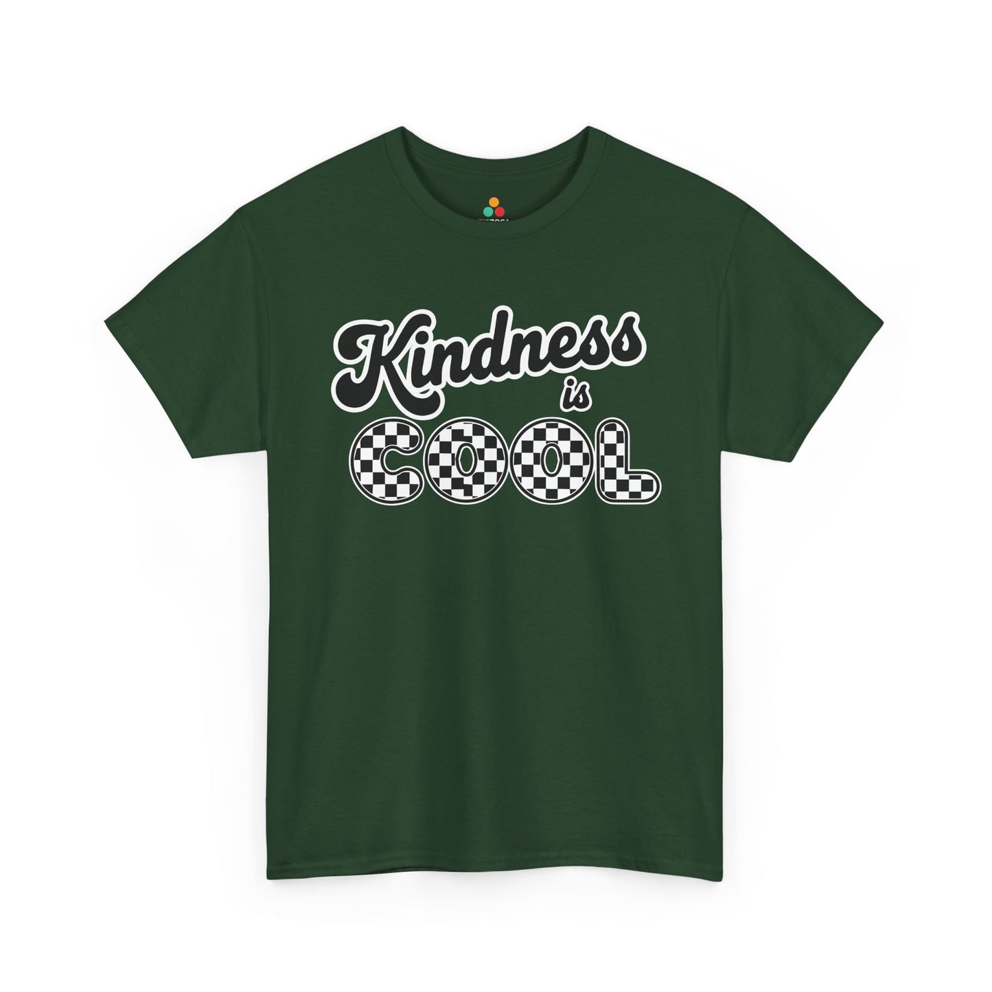 TEEZOCA kindness is cool Unisex T-shirt bold typography design Kindness Is Cool Unisex T-Shirt | Unity Day Positive Message Tee | TEEZOCA 
