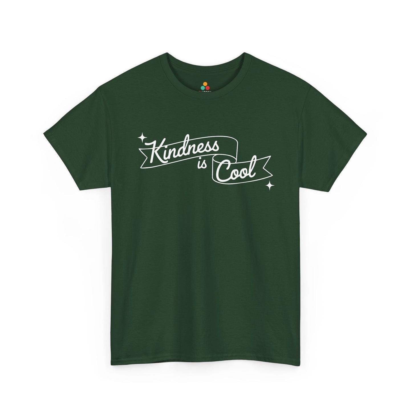 TEEZOCA kindness is cool Unisex T-shirt handwritten banner typography Kindness Is Cool Unisex T-Shirt | Unity Day Be Kind Positive Message Tee | TEEZOCA 