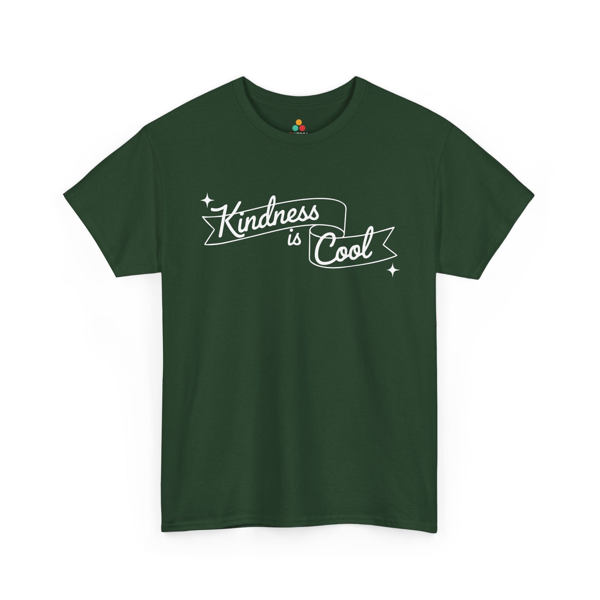 TEEZOCA kindness is cool Unisex T-shirt handwritten banner typography Kindness Is Cool Unisex T-Shirt | Unity Day Be Kind Positive Message Tee | TEEZOCA 