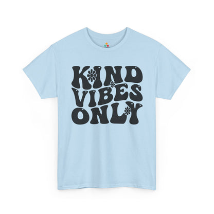 TEEZOCA kindness message Unisex T-shirt floral letter graphic Kind Vibes Only Unisex T-Shirt | Unity Day Kindness Anti-Bullying Tee | TEEZOCA 