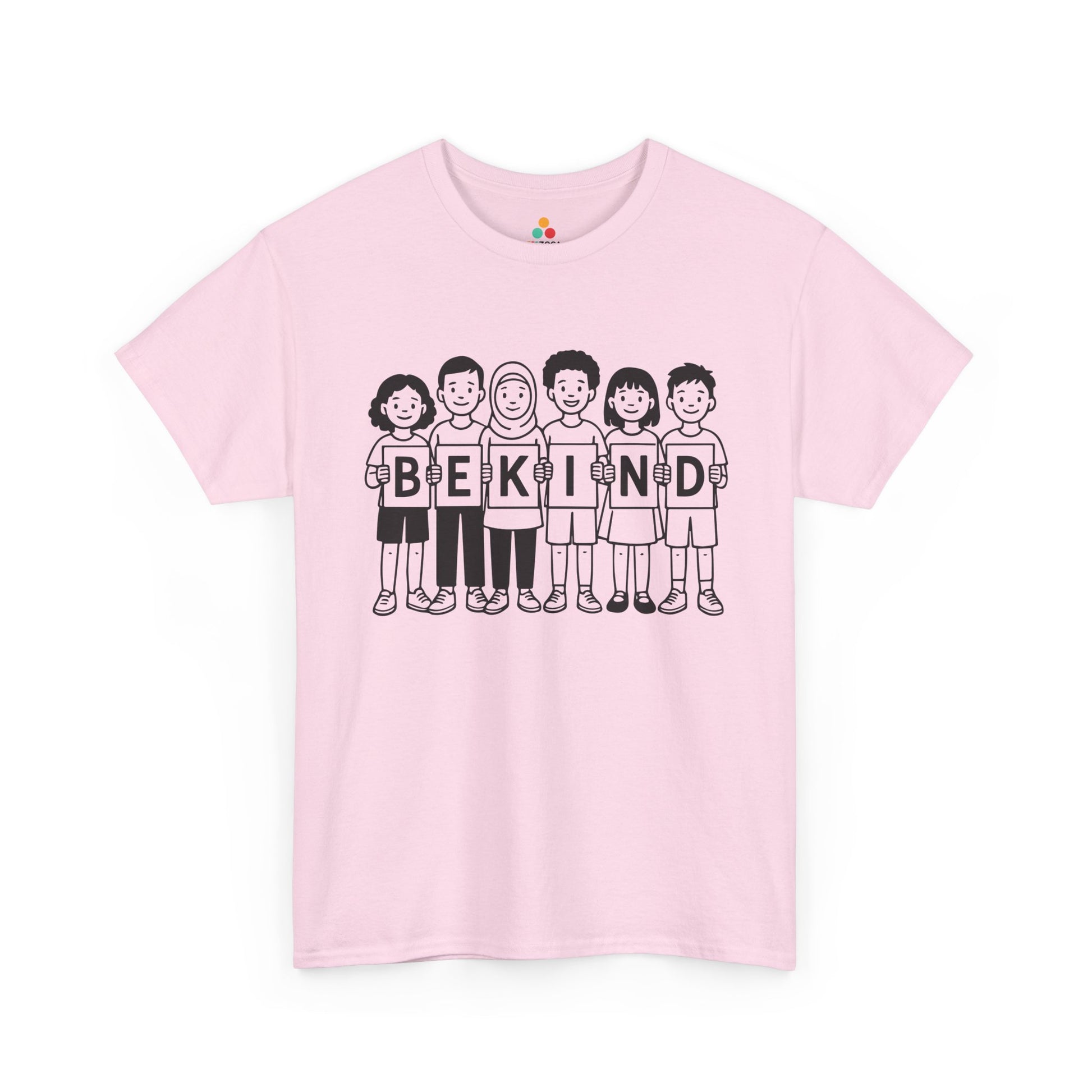 TEEZOCA kindness message Unisex T-shirt kids holding letters Be Kind Unisex T-Shirt for Unity Day Anti-Bullying Awareness | TEEZOCA 