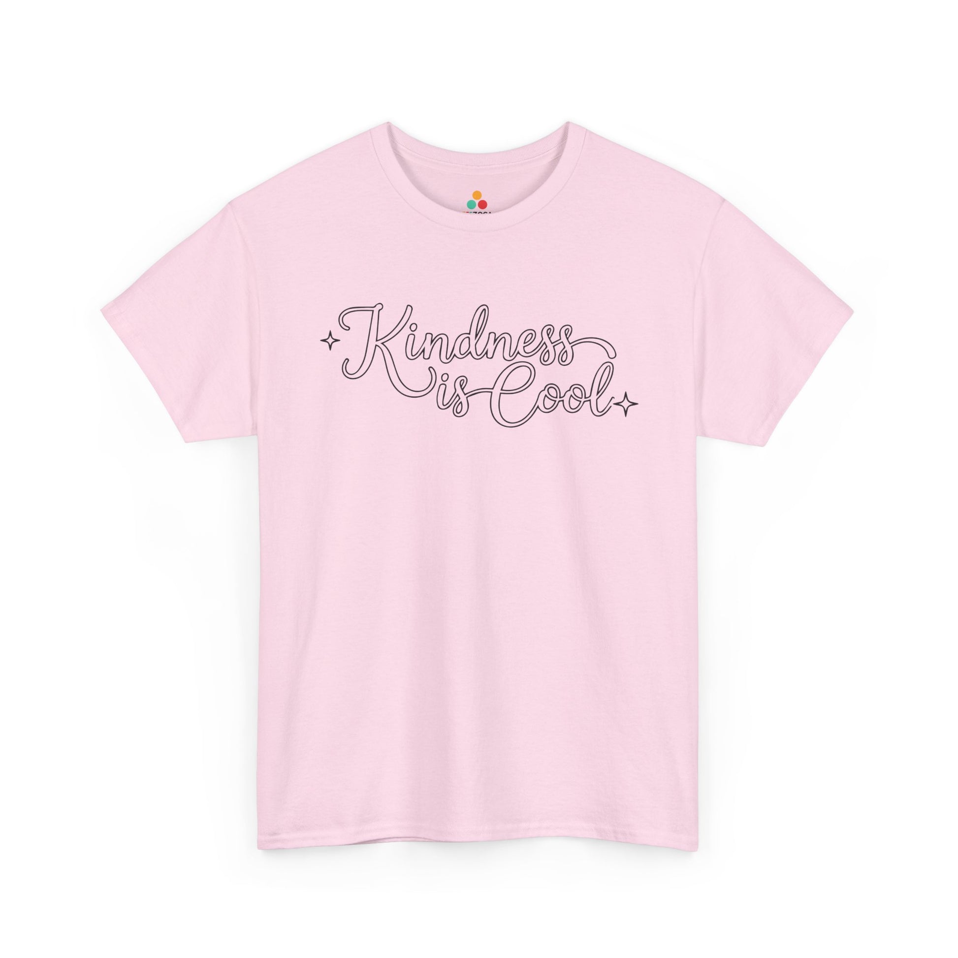 TEEZOCA kindness slogan Unisex T-shirt minimal script style Kindness Is Cool Unisex T-Shirt | Unity Day Positive Message Tee | TEEZOCA 