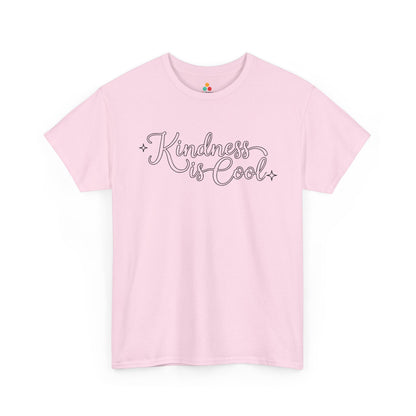 TEEZOCA kindness slogan Unisex T-shirt minimal script style Kindness Is Cool Unisex T-Shirt | Unity Day Positive Message Tee | TEEZOCA 
