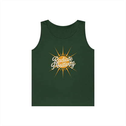 Radiate Positivity Unisex Tank Top for Uplifting Summer Streetwear Style | TEEZOCA 