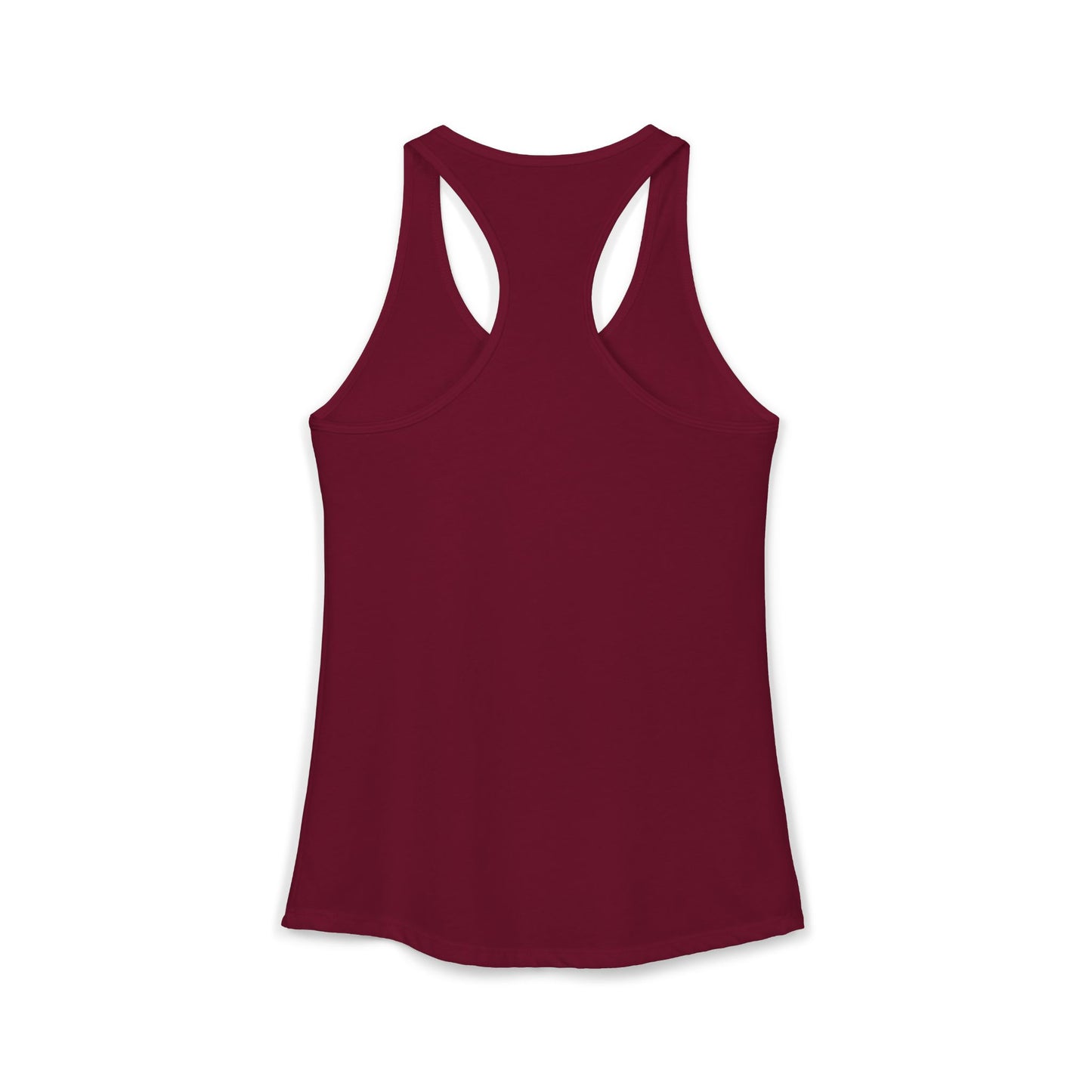 TEEZOCA mama love is my superpower women’s tank top inspirational mom message Maroon tank top on a white background