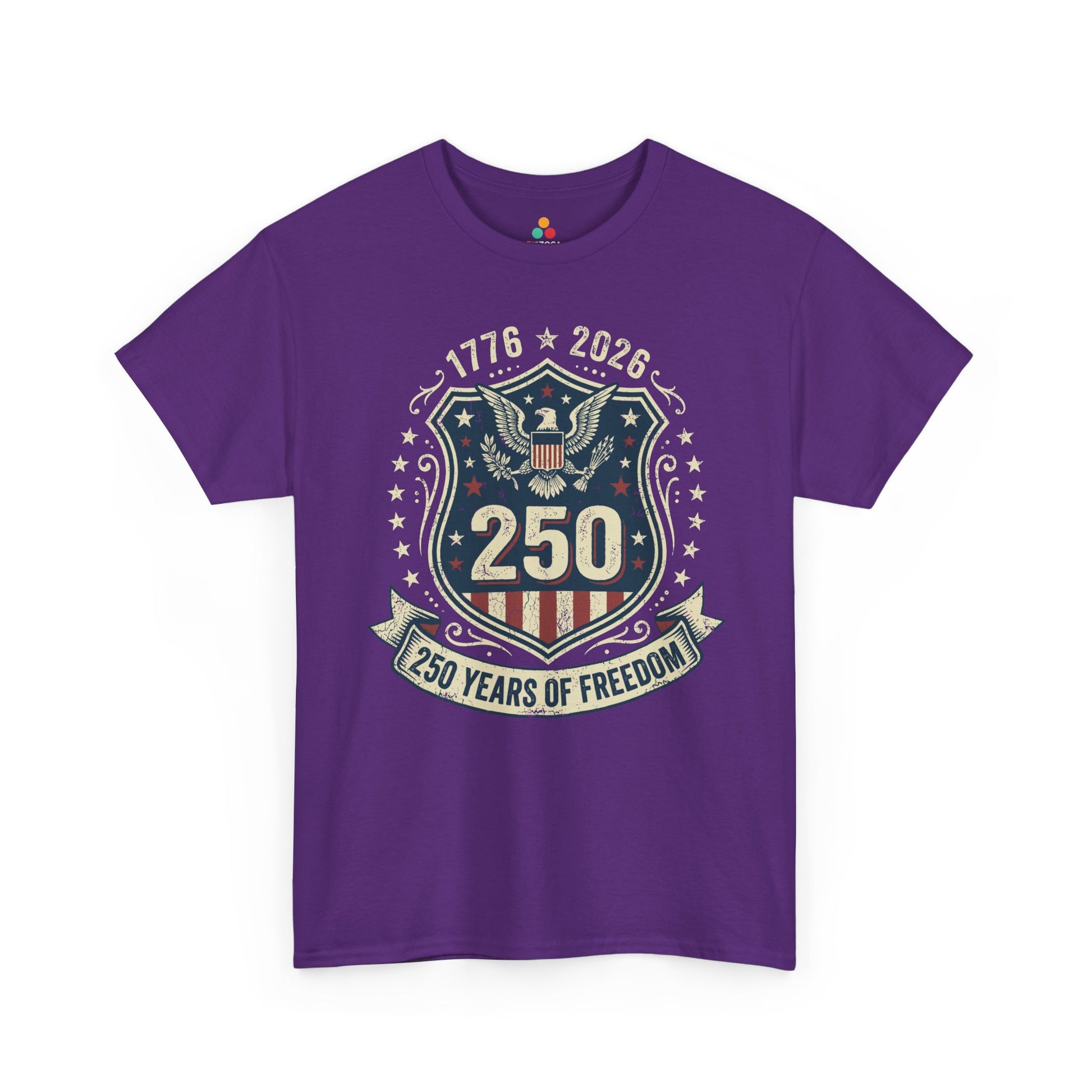 250 Years of Freedom 1776–2026 Eagle Patriotic Unisex T-shirt Gift | TEEZOCA 