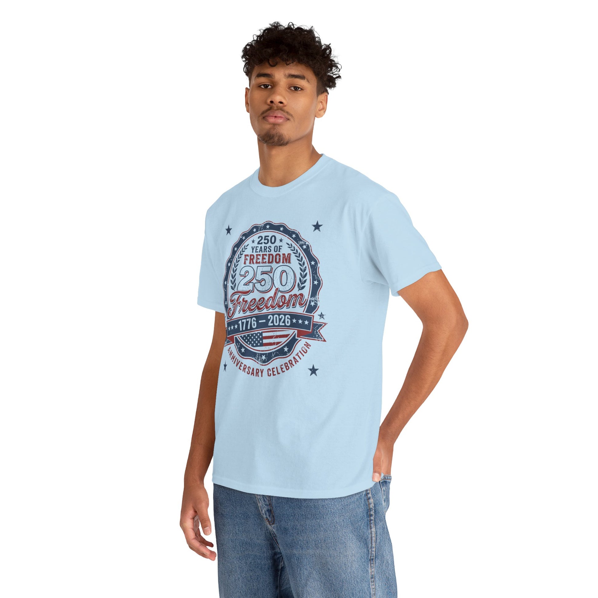250 Years of Freedom 1776–2026 Patriotic Unisex T-shirt Gift | TEEZOCA 
