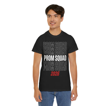 Prom Squad 2026 Shirt Matching Group Funny Unisex T-shirt | TEEZOCA 