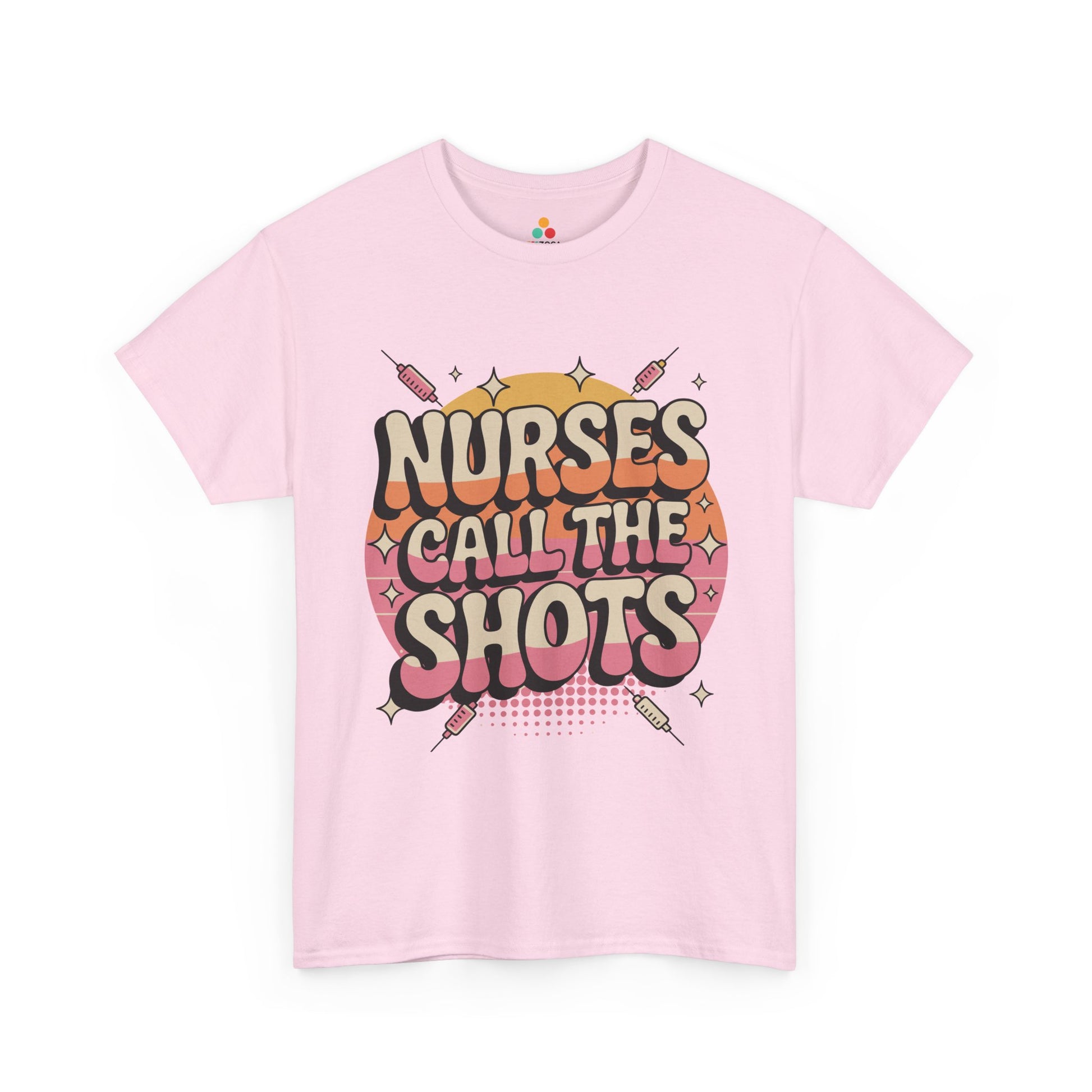 Nurses Call The Shots Unisex T-shirt Retro Medical Humor | TEEZOCA 