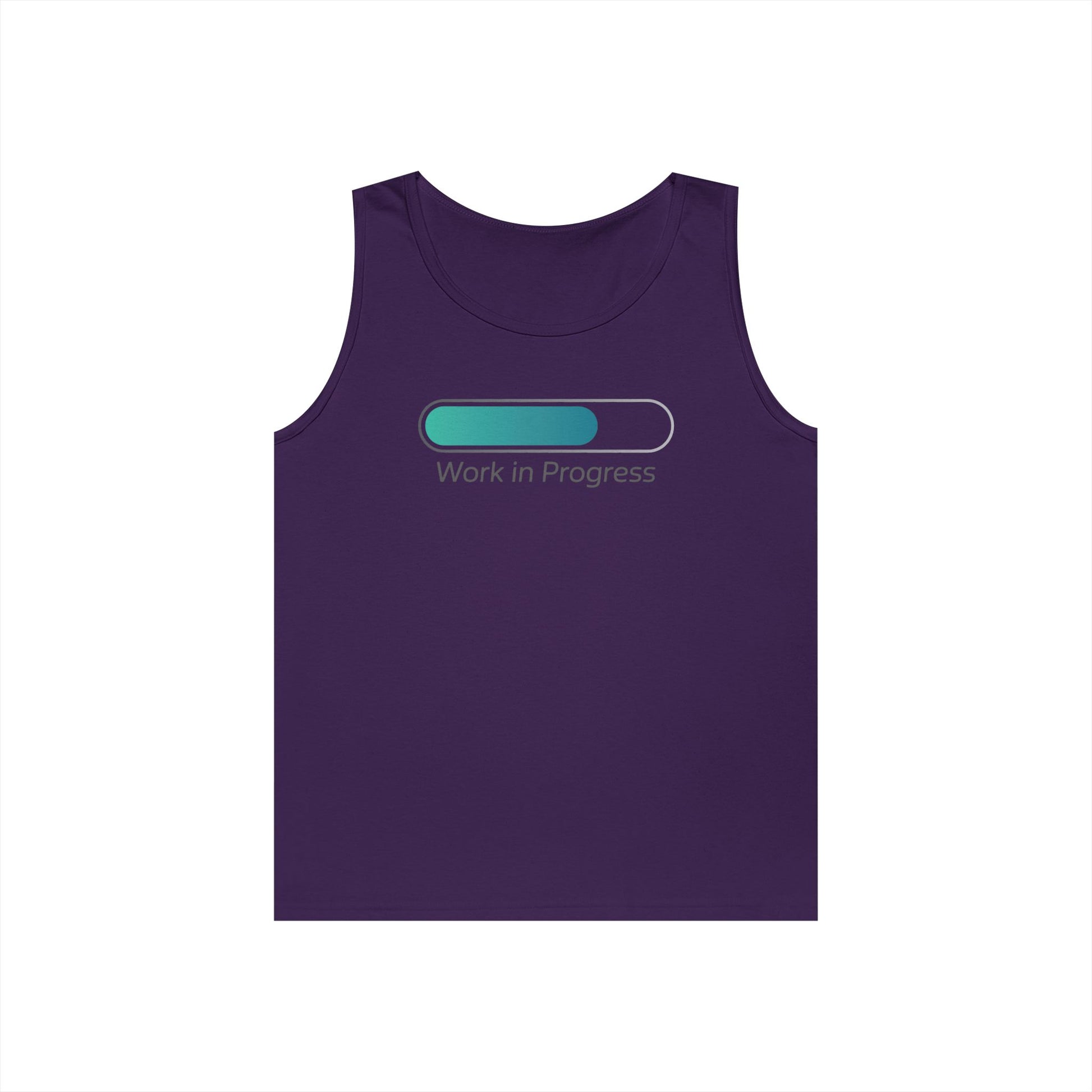 Work in Progress Unisex Tank Top for Growth Mindset and Everyday Streetwear | TEEZOCA 