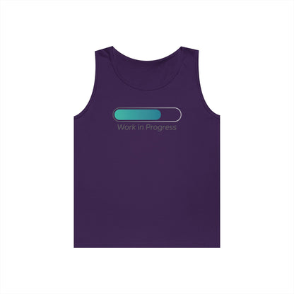 Work in Progress Unisex Tank Top for Growth Mindset and Everyday Streetwear | TEEZOCA 