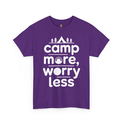 Camp More Worry Less Outdoor Adventure Unisex T-shirt | TEEZOCA 