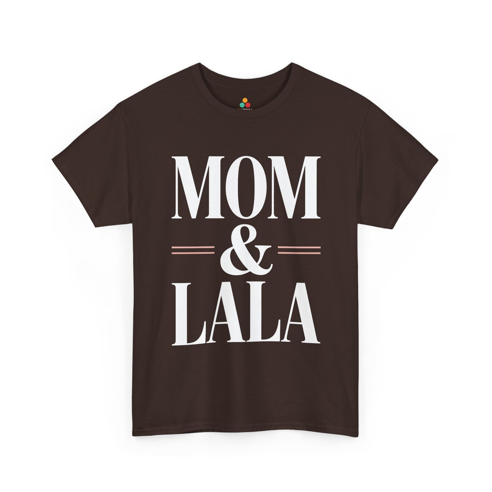 Mom and Lala Women's T-shirt Minimalist Mother's Day Gift Idea | TEEZOCA 