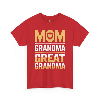 Mom Grandma Great Grandma Women's T-shirt Mother's Day Gift Tee | TEEZOCA 