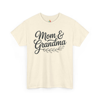 Mom & Grandma Women's T-shirt Minimal Script Mother's Day Gift | TEEZOCA 