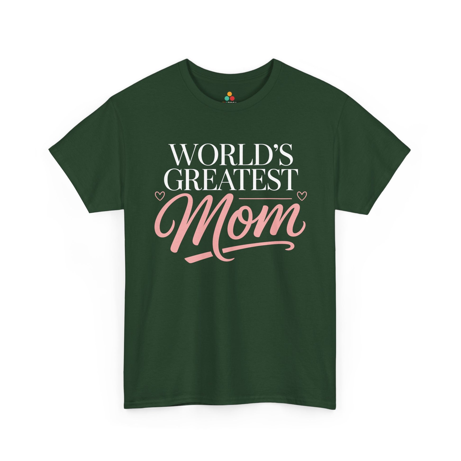 World’s Greatest Mom Women's T-shirt Cute Mother's Day Gift Idea | TEEZOCA 
