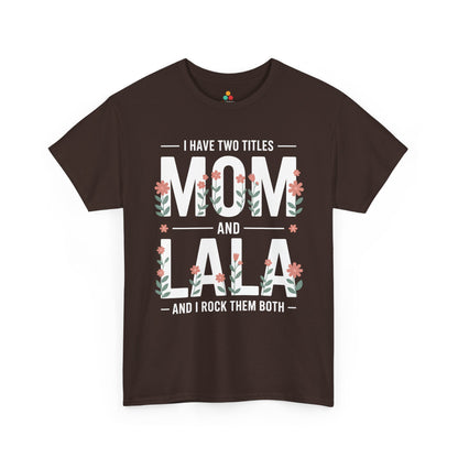 Mom Lala Women's T-shirt Funny Mom Life Mother's Day Gift Tee | TEEZOCA 