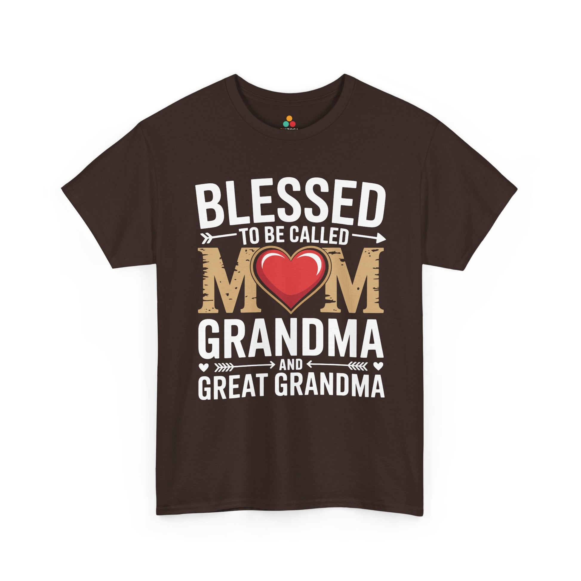Blessed Mom Grandma Women's T-shirt Mother's Day Gift Grandma Tee | TEEZOCA 