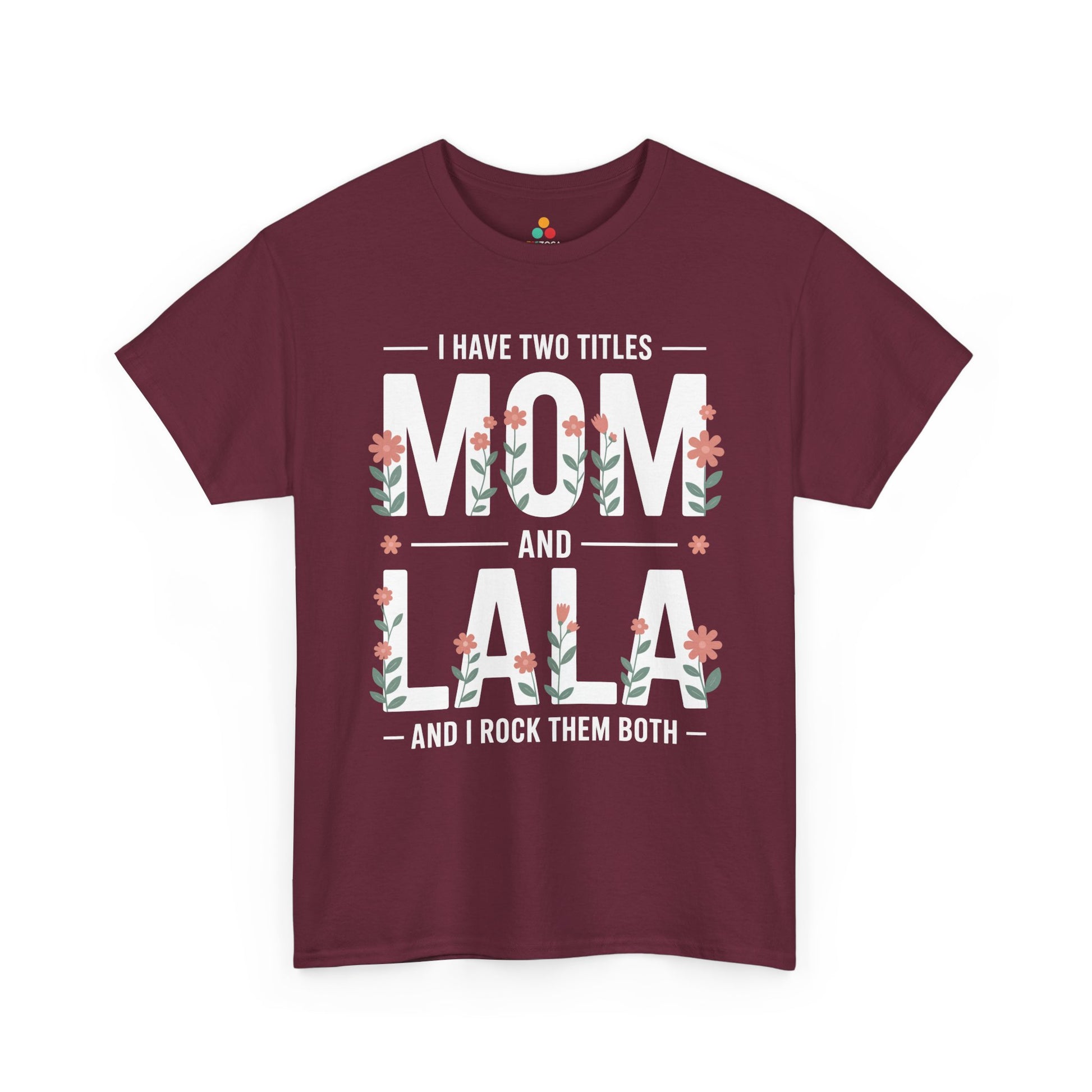 Mom Lala Women's T-shirt Funny Mom Life Mother's Day Gift Tee | TEEZOCA 