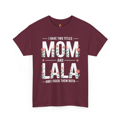 Mom Lala Women's T-shirt Funny Mom Life Mother's Day Gift Tee | TEEZOCA 