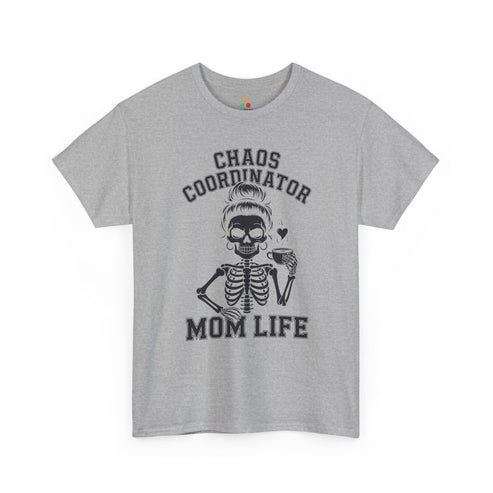 TEEZOCA_mom_life_chaos_coordinator_Women_s_T-shirt_funny_coffee_lover_gift