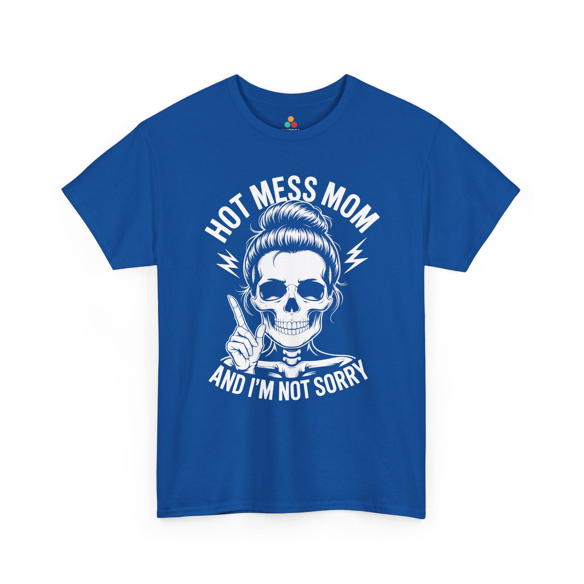 Hot Mess Mom Women's T-shirt Funny Mom Life Mother's Day Gift | TEEZOCA 