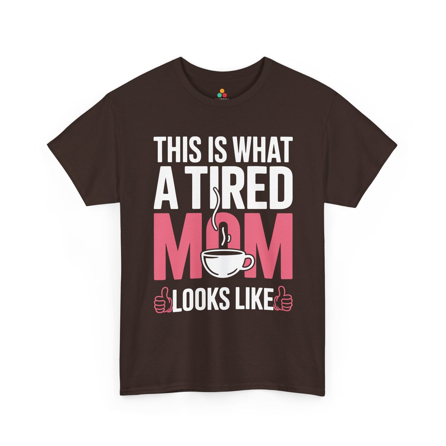 This Is What A Tired Mom Looks Like Women's T-shirt Funny Gift | TEEZOCA 
