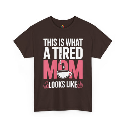 This Is What A Tired Mom Looks Like Women's T-shirt Funny Gift | TEEZOCA 