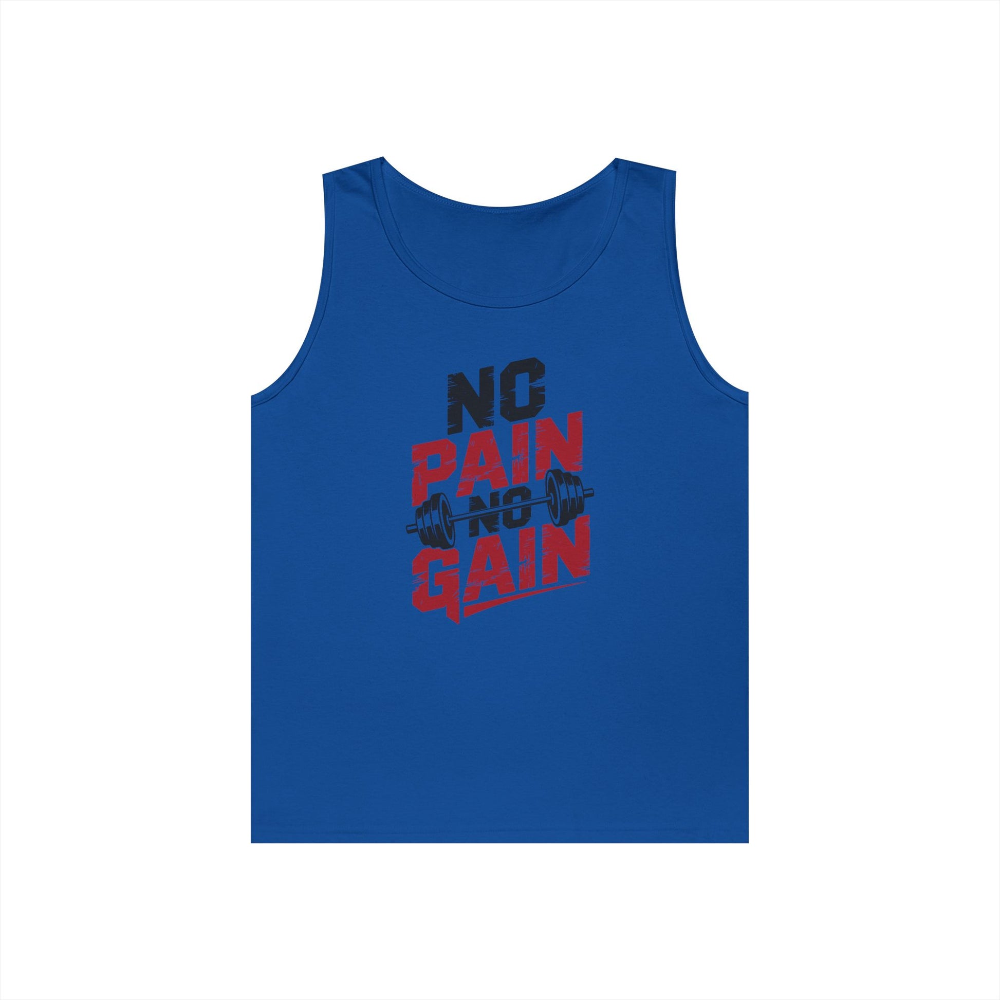 No Pain No Gain Unisex Tank Top for Gym Motivation and Streetwear Style | TEEZOCA 