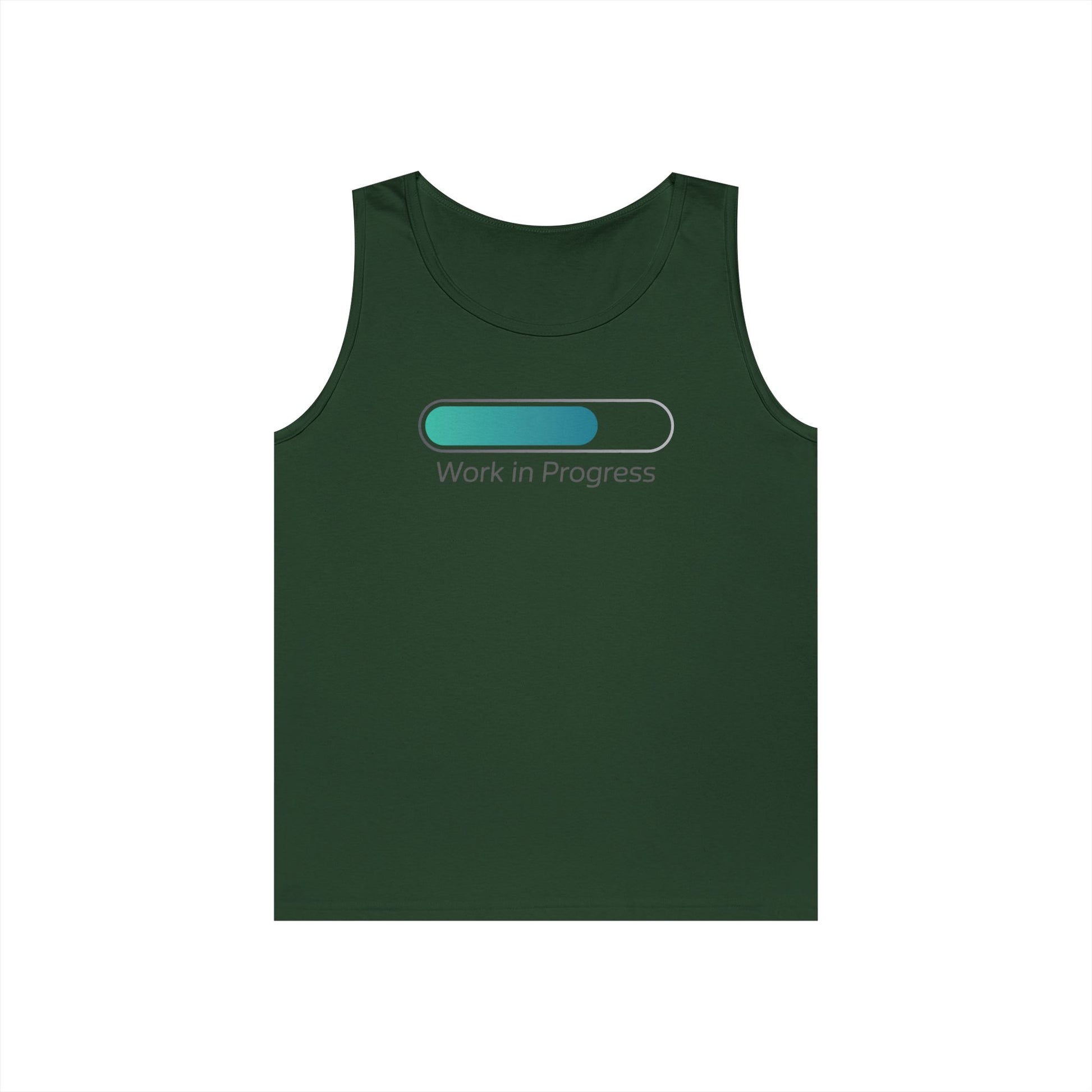 Work in Progress Unisex Tank Top for Growth Mindset and Everyday Streetwear | TEEZOCA 