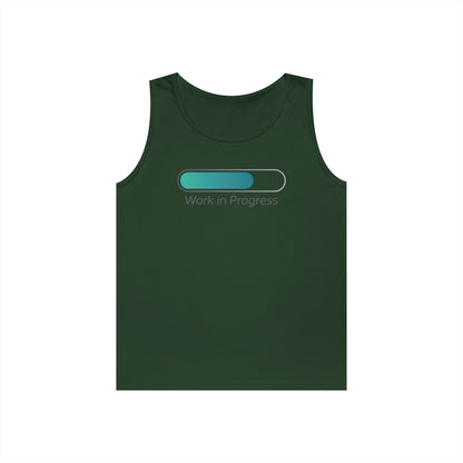 Work in Progress Unisex Tank Top for Growth Mindset and Everyday Streetwear | TEEZOCA 