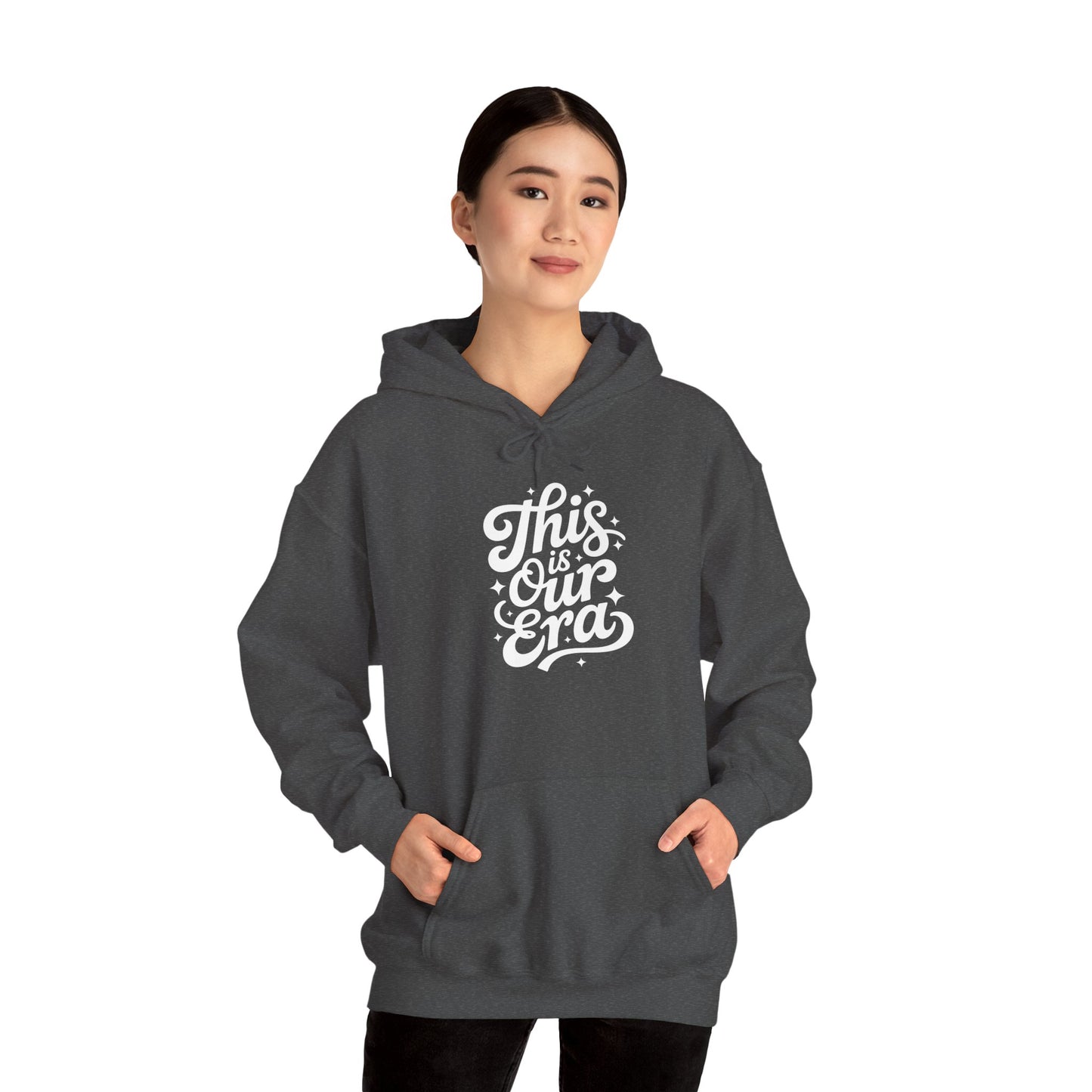 TEEZOCA motivational quote graphic Unisex Heavy Blend Hoodie modern streetwear