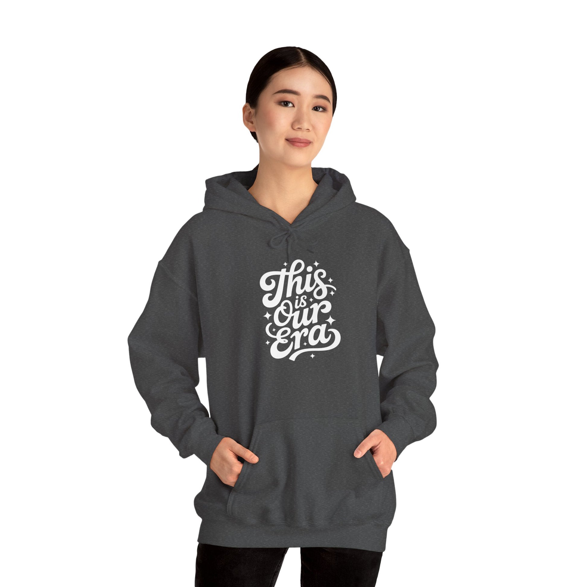 TEEZOCA motivational quote graphic Unisex Heavy Blend Hoodie modern streetwear